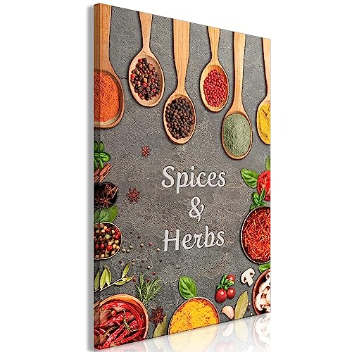 murando - Wandbilder Gewürze 30x45 cm 1 tlg - Wand Deko Leinwand Bilder Groß Wanddeko Wohnzimmer Schlafzimmer Kunstdruck Küche Küchen Löffel Kräuter Pfeffer Chili j-C-10006-b-a murando - Wandbilder Gewürze 30x45 cm 1 tlg - Wand Deko Leinwand Bilder Groß Wanddeko Wohnzimmer Schlafzimmer Kunstdruck Küche Küchen Löffel Kräuter Pfeffer Chili j-C-10006-b-a von murando