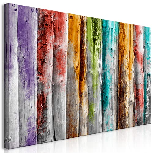 murando - Wandbilder XXL Holzoptik 80x40 cm Vlies Leinwandbild 1 Teilig Kunstdruck modern Wandbilder XXL Wanddekoration Design Wandbild Bretter regenbogenfarbig Abstrakt b-A-10274-b-a murando - Wandbilder XXL Holzoptik 80x40 cm Vlies Leinwandbild 1 Teilig Kunstdruck modern Wandbilder XXL Wanddekoration Design Wandbild Bretter regenbogenfarbig Abstrakt b-A-10274-b-a von murando