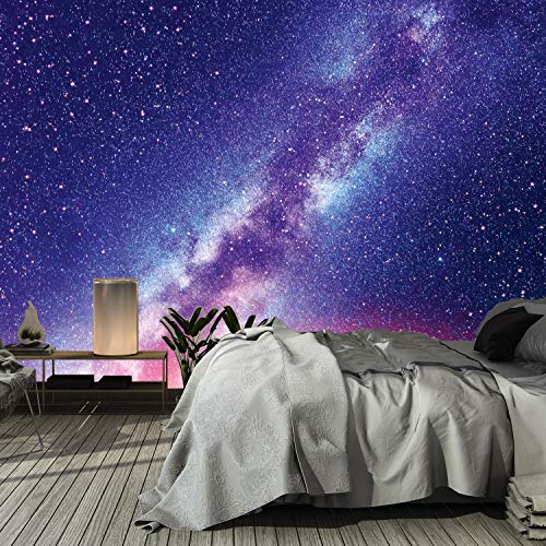 murimage Fototapete Universum 3D 366 x 254 cm inklusiv Kleister Galaxie Nachthimmel Sterne Weltall Cosmos Kosmonaut Sky Ufo Sternschnuppe von murimage