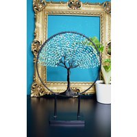 Lebensbaum Tree Of Life Traumfänger Dreamcatcher Edelsteinbaum Edelsteindeko Deko Heilsteine Andenopal Opal Drahtbaum Draht Drahtkunst von murmelnimkopf