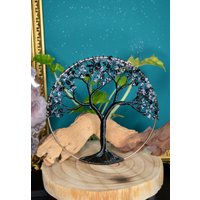 Schneeflockenobsidian Obsidian Lebensbaum Drahtbaum Drahtkunst Tree Of Life Bonsai Dreamcatcher Traumfänger von murmelnimkopf