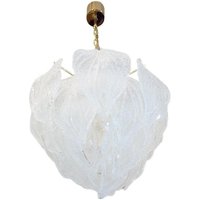 Impressive Novaresi Murano Glass Petals Chandelier, Italy 1970S von muromant