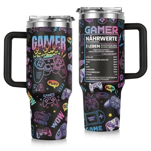 Gamer Geschenk, Geschenke für Männer, Geschenkidee für Computerspieler, Gaming-Fans und Zocker, Geburtstagsgeschenk, Geschenke für Papa Freund Mann, 40 OZ Thermobecher mit Deckel und Strohhalm Gamer Geschenk, Geschenke für Männer, Geschenkidee für Computerspieler, Gaming-Fans und Zocker, Geburtstagsgeschenk, Geschenke für Papa Freund Mann, 40 OZ Thermobecher mit Deckel und Strohhalm von musaecoin
