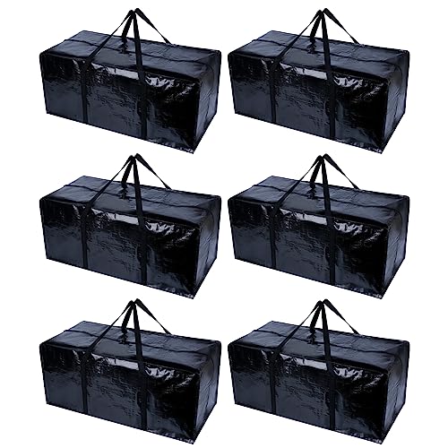 6 Stück aufbewahrungstasche xxl blaue kleideraufbewahrung & organisation umzugskartons kleideraufbewahrung kleidertaschen umzugstaschen aufbewahrungstasche für bettdecken storage boxes kleidung große von musbus