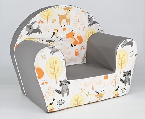 musehouse – Kindersessel, einzelner Mini-Stuhlsitz für Kinder, Kleinkind-Waldabenteuermöbel für Kinderzimmer von musehouse