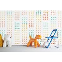 Kinderzimmer Tapete, Kinderzimmer Tapete, Punkt-Tapete, Schälen Und Aufkleben Bunte Tägliche Dots Print-Tapete, Temporäre Wandgestaltung von musewallstudio