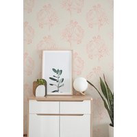 Persephone Peel & Stick Abnehmbare Rosa Tapete Für Schlafzimmer - Geschenk Für Naturliebhaber von musewallstudio