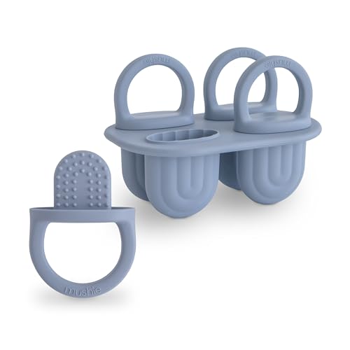mushie Eiswürfelform für Kleinkinder (Tradewinds), 4 Stück x 28 ml, BPA-frei von mushie