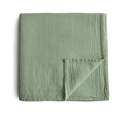 mushie Puckdecke aus Musselin für Babys | Geburt 0-3 Monate | Bio-Baumwolle | Babyschlafsack | vorgewaschen | Empfangsdecke | hergestellt in Dänemark | Sage mushie Puckdecke aus Musselin für Babys | Geburt 0-3 Monate | Bio-Baumwolle | Babyschlafsack | vorgewaschen | Empfangsdecke | hergestellt in Dänemark | Sage von mushie