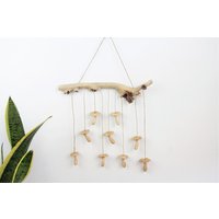 Handgefertigtes Holz Windspiel Pilz Dekorationen, Für Innendekoration, Handgefertigte Deko, Geburtstagsgeschenk, Hochzeitsgeschenke Und Deko von mushroomcentre