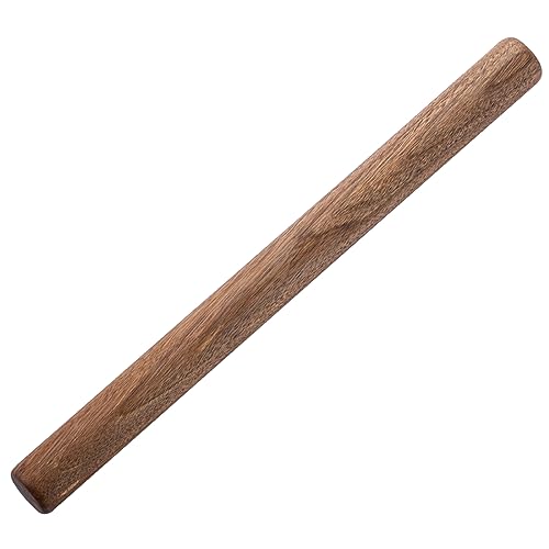 Muso Wood Dübel Teigroller zum Backen, Walnuss Holz Nudelholz für Fondant, Pizza, Kuchen, Nudelteig (40 cm) von muso wood