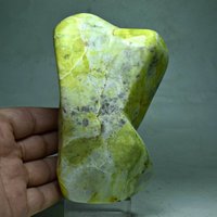 1007 Gramm Wunderschöner Bi Color Polierter Selbst Stehender Serpentin Tumbled Stein von mussaminerals