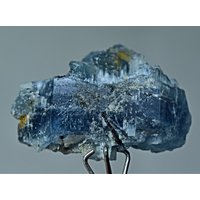 14 Karat Ungewöhnliche Blaue Farbe Vorobyevit Beryll Rosterit Kristall Mit Turmalin von mussaminerals