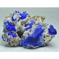 Wunderschönes Royal Blue Color Lazurite Kristall Exemplar Mit Fluoreszierendem Forsterit von mussaminerals