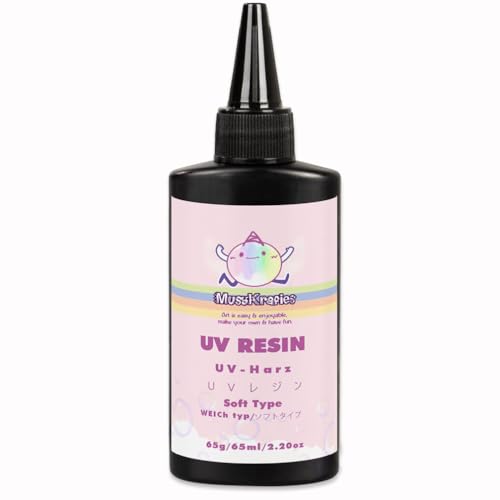 Musykrafties Gießharz Klar UV Harz weich 65ml für DIY-Basteln Schmuckherstellung Musykrafties Gießharz Klar UV Harz weich 65ml für DIY-Basteln Schmuckherstellung von musykrafties