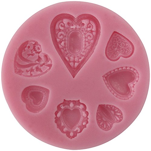 Musykrafties filigrane Silikonform mit eingeprägten Herzen Musykrafties filigrane Silikonform mit eingeprägten Herzen von musykrafties