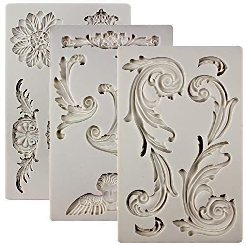 Silikonform Barock-Stil Ornament Engel Vogeltraenke Schnoerkel Kunstdeko Spitze Silikonform Barock-Stil Ornament Engel Vogeltraenke Schnoerkel Kunstdeko Spitze von musykrafties
