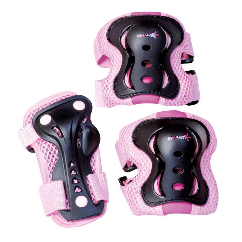Muuwmi Protektoren-Set Pink Gr. S Handgelenk- Knie- Ellenbogenschoner Anatomische Passform High Impact Kappe Muuwmi Protektoren-Set Pink Gr. S Handgelenk- Knie- Ellenbogenschoner Anatomische Passform High Impact Kappe von muuwmi