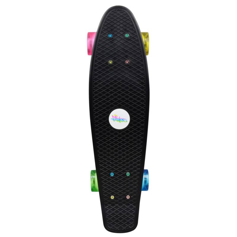 Muuwmi Skateboard Fun Neon LED-Leuchtrollen Deck 57x15cm Rutschfest ABEC5 PU-Rollen 60x45mm Muuwmi Skateboard Fun Neon LED-Leuchtrollen Deck 57x15cm Rutschfest ABEC5 PU-Rollen 60x45mm von muuwmi