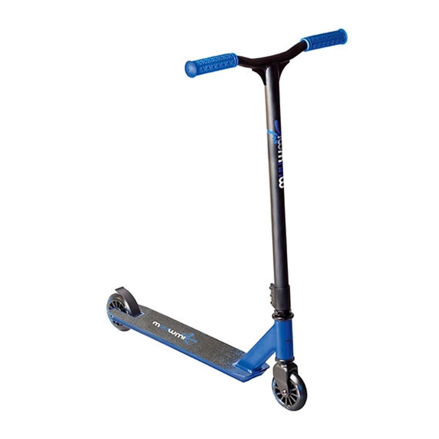 Muuwmi Stuntscooter Freestyle Kickroller 100 mm ABEC 7 Verstärkter Wing-Lenker 360-Grad-Lenkung Schwarz-Blau Muuwmi Stuntscooter Freestyle Kickroller 100 mm ABEC 7 Verstärkter Wing-Lenker 360-Grad-Lenkung Schwarz-Blau von muuwmi