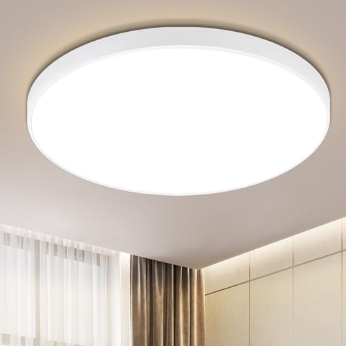 muyuua Deckenlampe LED Deckenleuchte Flach - Badezimmerlampe Küchenlampe12W IP44 Flurlampe Kellerlampe Ø21cm Rund Schlafzimmerlampe Warmweiß Wohnzimmer Schlafzimmer Flur Büro Küche Bad 2ER muyuua Deckenlampe LED Deckenleuchte Flach - Badezimmerlampe Küchenlampe12W IP44 Flurlampe Kellerlampe Ø21cm Rund Schlafzimmerlampe Warmweiß Wohnzimmer Schlafzimmer Flur Büro Küche Bad 2ER von muyuua