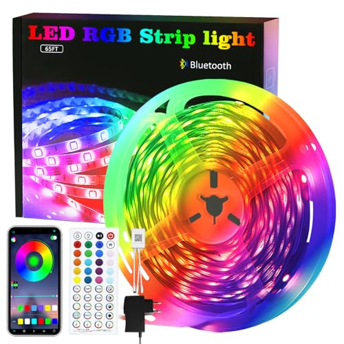 muyuua LED Strip 20m Streifen - LED Band Selbstklebend Gaming Party Deko RGB Leiste TV Hintergrundbeleuchtung Smart Lichtleiste mit Fernbedienung Fernseher Beleuchtung Dimmbar Musik Sync für Zimmer muyuua LED Strip 20m Streifen - LED Band Selbstklebend Gaming Party Deko RGB Leiste TV Hintergrundbeleuchtung Smart Lichtleiste mit Fernbedienung Fernseher Beleuchtung Dimmbar Musik Sync für Zimmer von muyuua
