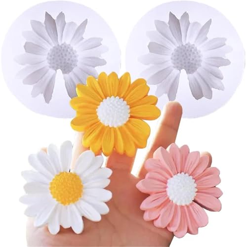 3D-Silikonform mit Gänseblümchen, vielseitig verwendbar, für Seife, Harz, Gips, DIY, Heimdekoration, Geschenk von muzoira