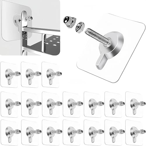 Selbstklebende Wandhänger ohne Nägel,Wasserdicht, rostdicht, 2 in 1 Bildhaken Kein Bohrer,Heavy Duty Keine Schäden Klebende Wandhaken für Küche, Bad, Zuhause und Büro Organisation (30 Pack) von mvuenleyog
