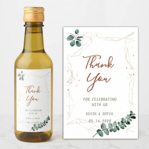 mxn Personalisierte Flaschen Etiketten Selbstklebend,flaschenetikett Personalisiert Mit Foto,Hochzeit Aufkleber Mini Champagner Flaschenetiketten,Weinflaschen Etikett Personalisiert (F) von mxn