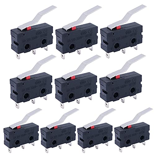 mxuteuk 10 Stücke Mikro schalter Endschalter 5A 125 250V AC SPDT 1NO 1NC Mikroschalter 3 polig Langscharnier Gebogener Hebelarmschalter Druckknopf Typ Mini-Mikro-Endschalter KW11-3Z06 mxuteuk 10 Stücke Mikro schalter Endschalter 5A 125 250V AC SPDT 1NO 1NC Mikroschalter 3 polig Langscharnier Gebogener Hebelarmschalter Druckknopf Typ Mini-Mikro-Endschalter KW11-3Z06 von mxuteuk