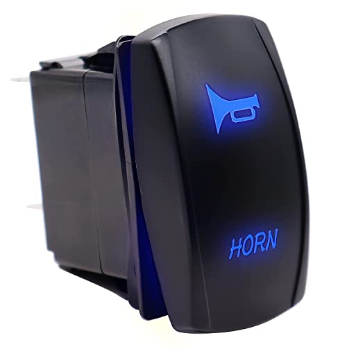 mxuteuk 12V Wasserdicht Horn Wippschalter Momentan kippschalter hupenschalter SPST 5polig Blau LED Licht Beleuchtet Hornschalter EIN/AUS Auto Armaturenbrett Schalter für Boat Marine Car RK1-06N-LB-BU mxuteuk 12V Wasserdicht Horn Wippschalter Momentan kippschalter hupenschalter SPST 5polig Blau LED Licht Beleuchtet Hornschalter EIN/AUS Auto Armaturenbrett Schalter für Boat Marine Car RK1-06N-LB-BU von mxuteuk