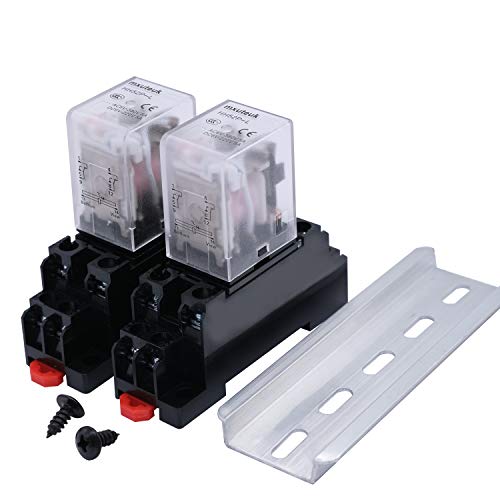mxuteuk 2 Stück HH52P DC 12V Spulenleistung relais 8Pin 5A DPDT LED Anzeige elektromagnetisches Leistungsrelais Wechsler mit hochwertiger Basis, mit DIN-Schiene geschlitztem Aluminium mxuteuk 2 Stück HH52P DC 12V Spulenleistung relais 8Pin 5A DPDT LED Anzeige elektromagnetisches Leistungsrelais Wechsler mit hochwertiger Basis, mit DIN-Schiene geschlitztem Aluminium von mxuteuk