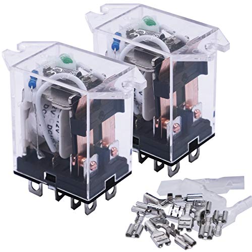 mxuteuk 2 Stück Relais DC 12V Spulenleistung relais 8Pin 10A DPDT LED Anzeige Elektromagnetisches Leistungsrelais Wechsler Allzweck JQX-13F-DZ-DC12V mxuteuk 2 Stück Relais DC 12V Spulenleistung relais 8Pin 10A DPDT LED Anzeige Elektromagnetisches Leistungsrelais Wechsler Allzweck JQX-13F-DZ-DC12V von mxuteuk