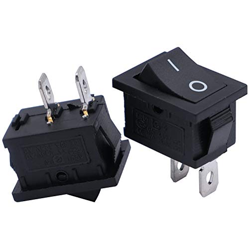 mxuteuk 5Stück Mini Wippschalter 230V EIN/AUS Kippschalter SPST Eingebettet Boot Wippschalter 2Pin AC 250V 6A 125V 10A Schwarz Rechteck Wippschalter Button für Auto KFZ Boot Haushaltsgeräte MXU1-1-101 mxuteuk 5Stück Mini Wippschalter 230V EIN/AUS Kippschalter SPST Eingebettet Boot Wippschalter 2Pin AC 250V 6A 125V 10A Schwarz Rechteck Wippschalter Button für Auto KFZ Boot Haushaltsgeräte MXU1-1-101 von mxuteuk