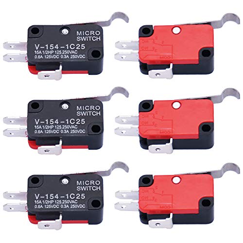 mxuteuk 6 Stück Mikro schalter Endschalter SPDT 1NO 1NC riegelschaltkontakt Mikroschalter mit langem Scharnier und Biegungshebel Schnappschalter Mini-Mikro-Endschalter für Arduino V-154-1C25 mxuteuk 6 Stück Mikro schalter Endschalter SPDT 1NO 1NC riegelschaltkontakt Mikroschalter mit langem Scharnier und Biegungshebel Schnappschalter Mini-Mikro-Endschalter für Arduino V-154-1C25 von mxuteuk