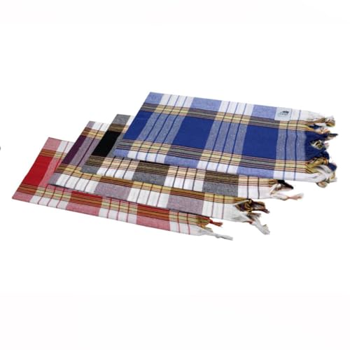 my Hamam, Pestemal Saunatuch, Hamamtuch, 4 er Set Classic - rot-blau-schwarz-dunkel Flieder, Badetuch Strandtuch Wellness Massage und Spa Tuch Geschenkset my Hamam, Pestemal Saunatuch, Hamamtuch, 4 er Set Classic - rot-blau-schwarz-dunkel Flieder, Badetuch Strandtuch Wellness Massage und Spa Tuch Geschenkset von my Hamam