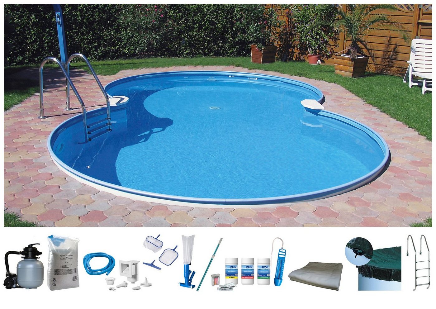 my POOL BWT Achtformpool (Set), 10-tlg., BxLxH: 320x525x120 cm von my POOL BWT