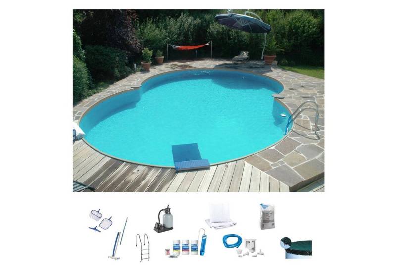 my POOL BWT Achtformpool LAGOON 3 (Komplett-Set, 10-tlg), BxLxH: 320x525x150 cm von my POOL BWT
