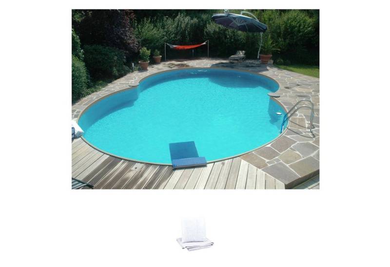 my POOL BWT Achtformpool SAMOA 1 (Set, 2-tlg), in verschiedenen Größen erhältlich, inkl. Bodenschutzvlies von my POOL BWT