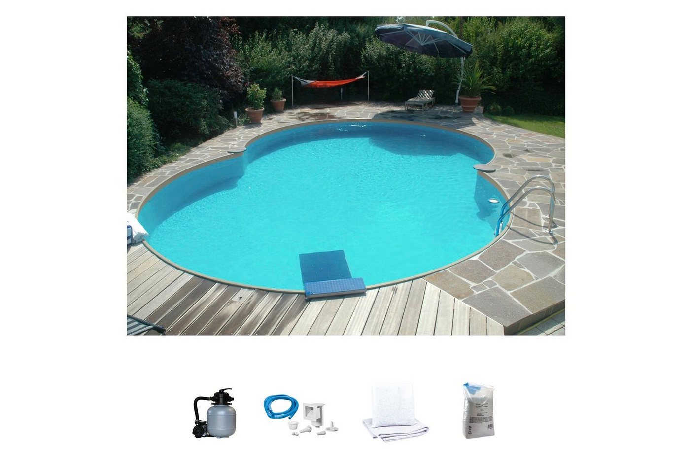 my POOL BWT Achtformpool (Set, 5-tlg), BxLxH: 360x625x120 cm von my POOL BWT