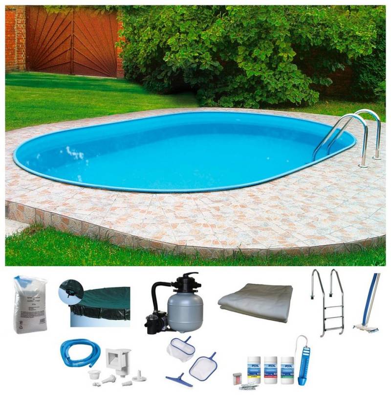 my POOL BWT Ovalpool PREMIUM (Komplett-Set, 10-tlg), Höhe 135 cm, in verschiedenen Größen von My Pool Bwt