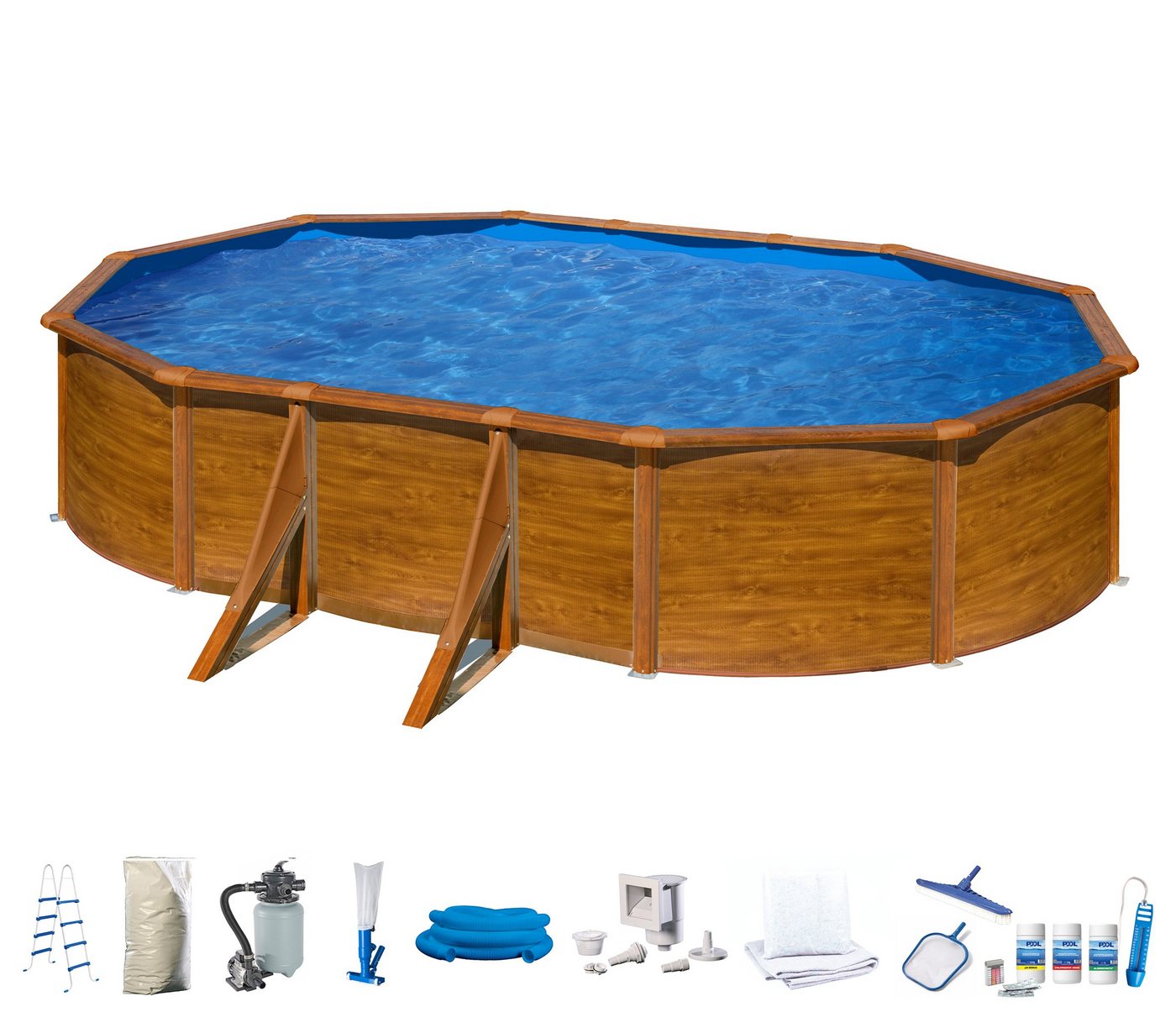 my POOL BWT Ovalpool (Set), 10-tlg., BxLxH: 375x610x120 cm von my POOL BWT