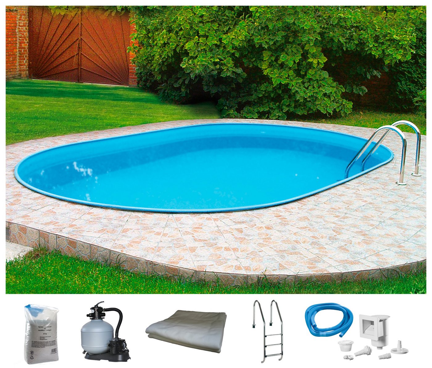 my POOL BWT Ovalpool (Set), 6-tlg., BxLxH: 300x500x135 cm von my POOL BWT