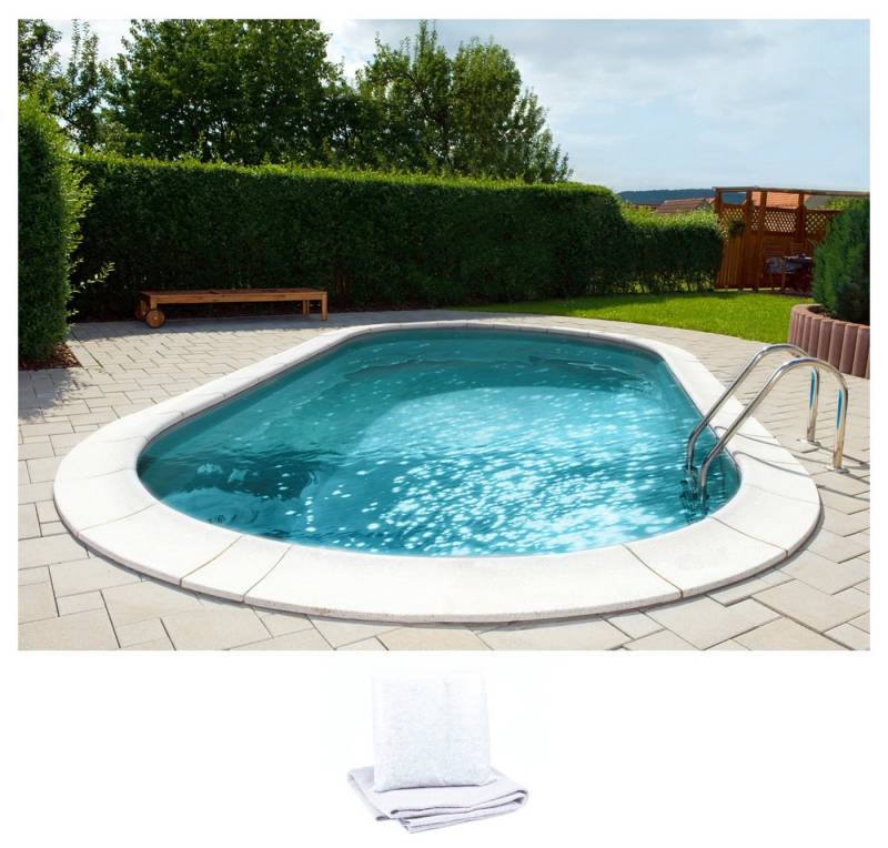 my POOL BWT Ovalpool PREMIUM mit grauer Innenfolie (Set, 2-tlg), Höhe 120 cm, in verschiedenen Größen von My Pool Bwt