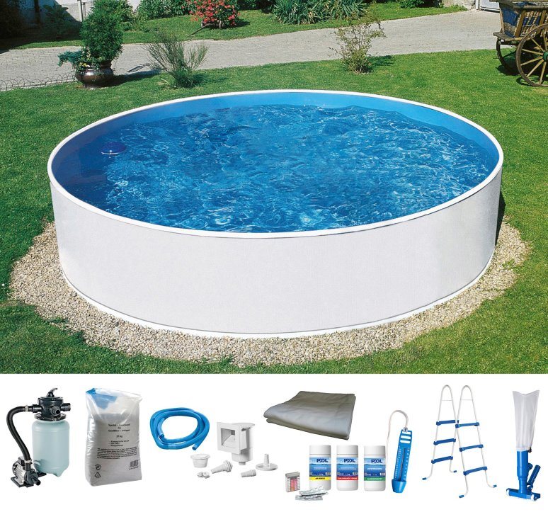 my POOL BWT Rundpool ALL IN inkl. umfangreichem Zubehör (Komplett-Set, 8-tlg), in verschiedene Größen erhältlich von my POOL BWT