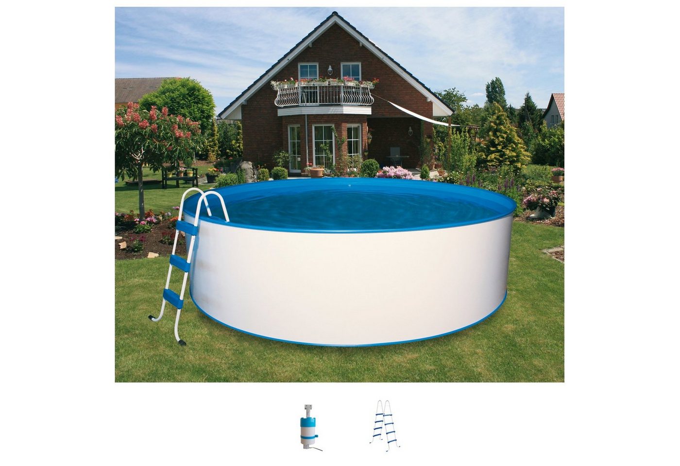 my POOL BWT Rundpool (Set, 3-tlg), ØxH: 350x120 cm von my POOL BWT