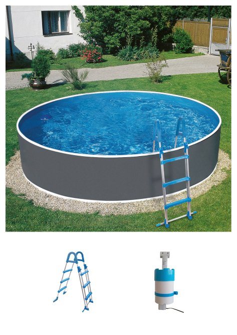 my POOL BWT Rundpool Standard (Set), 3-tlg., ØxH: 300x90 cm von my POOL BWT