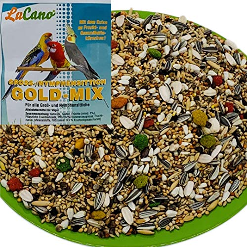 5 kg LuCano Gold Mix für Großsittiche | Nymphensittiche | Vogelfutter von LuCano