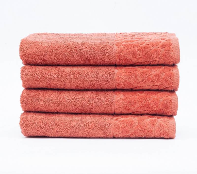 my cocooning Handtuch Set "Stones", reine Baumwolle, (Set, 4-tlg), Borte aus Velours von my cocooning