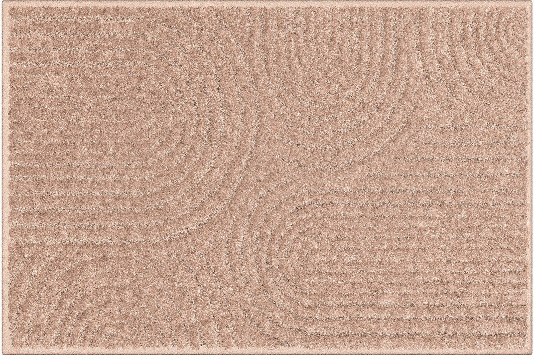 Badematte Yves my home, Höhe 20 mm, rutschhemmend beschichtet, strapazierfähig, Polyester, rechteckig, Badteppich, modernes Skandi-Design, mit Hoch-Tief-Effekt von my home